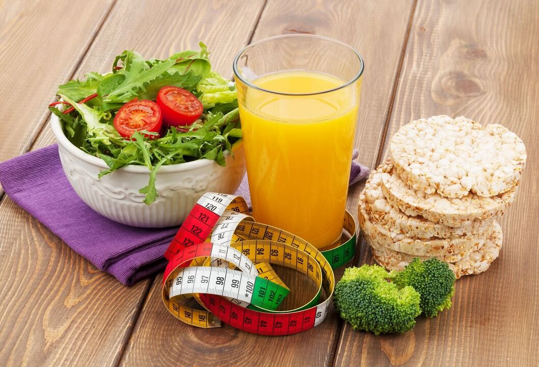 Nutrición adecuada útil que promueve la pérdida de peso en un mes. 